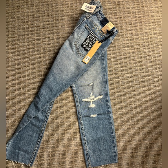 Ksubi Chlo Wasted Klub Trashed High Rise Straight Ankle Jeans 28. NWT - Picture 4 of 10